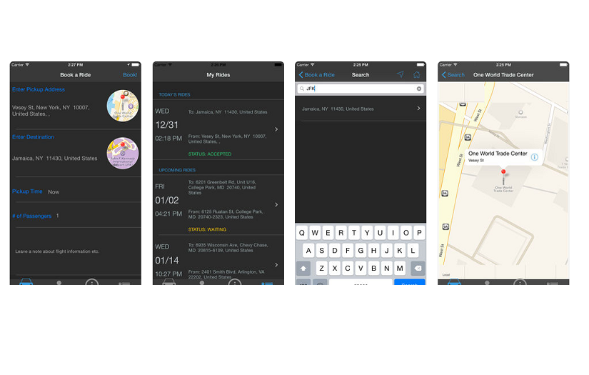 Transportation Services Mobile App screenshot 1